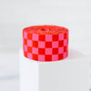 Ruby Star Society - Checkered Webbing 1.5" in Strawberry - By the Yard