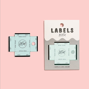 Kylie and the Machine (KATM) - Label Gauge Measuring Tool in Tea Green Acrylic