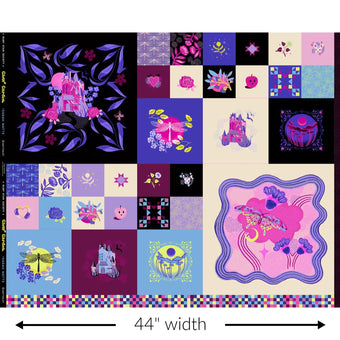 Ruby Star Society - Glow Garden Collection - Fairytale 36" PANEL in Multi - Quilting Cotton Fabric