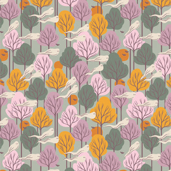 Art Gallery Fabrics - Ghostly & Haunted Collection - Phantom Forest in Fog - Quilting Cotton Fabric