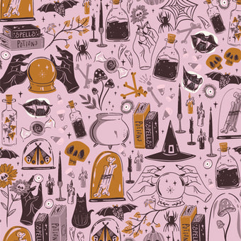 Art Gallery Fabrics - Ghostly & Haunted Collection - Witching Hour in Eerie - Quilting cotton Fabric