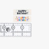 Woven Sew-In Labels - KATM - Happy Birthday! (pack of 6)