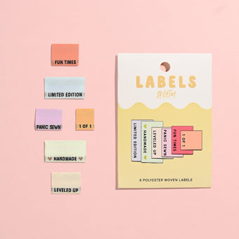 Kylie and the Machine (KATM) - Woven Sew-In Labels - Maker Side Seams (pack of 6)