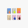 Woven Sew-In Labels - KATM - Middle Finger Mini Hands (pack of 6)