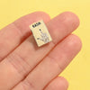 Woven Sew-In Labels - KATM - Middle Finger Mini Hands (pack of 6)