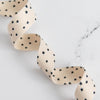 Ruby Star Society - Starry Mini Webbing 1" in Natural / Black - By the Yard