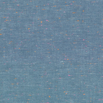 Robert Kaufman - Neon Neppy in Navy - woven cotton sewing fabric 
