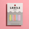 Woven Sew-In Labels - KATM - Quality Shit in Pastel (pack of 6)