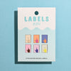 Woven Sew-In Labels - KATM - Middle Finger Mini Hands (pack of 6)
