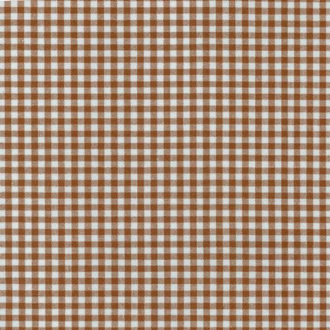 Robert Kaufman - Carolina Gingham 1/8" in Chocolate - woven quilting cotton fabric