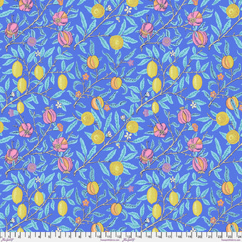 Kaffe x Morris & Co. - Fruit in Cobalt - Quilting Cotton Fabric