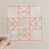 Quilt Block Rainbow Maker Window Cling Sticker