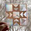 Quilt Block Rainbow Maker Window Cling Sticker