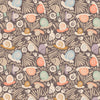 Art Gallery Fabrics - Slow Summer Collection - Snails in Driftwood - Quilting Cotton Fabric