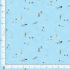 Dear Stella - Pineapple Crush Collection - Wild Swimming in Azure - Quilting Cotton Fabric