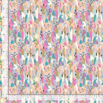 Dear Stella - Pineapple Crush Collection - Abstract Summer in Multi - Quilting Cotton Fabric