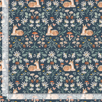 Dear Stella - Willow Collection by Clara Jean - Sleepy Fawn in Multi quilting cotton