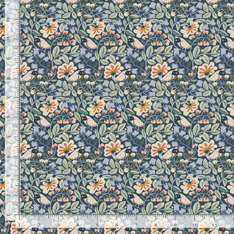 Dear Stella - Willow Collection by Clara Jean - Finches in Multi quilting cotton