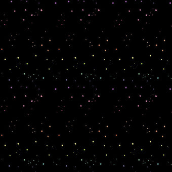 Dear Stella - Costume Party Collection - Spacey in Black - Quilting Cotton Fabric