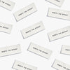 Woven Sew-In Labels - KATM - Worth the Effort (pack of 6)