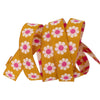 Ruby Star Society - Alexia Abegg for Renaissance Ribbon - Daisy 5/8" Jacquard Ribbon in Caramel - By the Yard