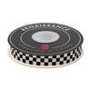 Ruby Star Society - Mixtape Checker 5/8" Jacquard Ribbon in Black - By the Yard