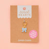 Sarah Hearts - Blue Bow Enamel Stitch Marker