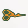 Stork Embroidery Scissors Sticker