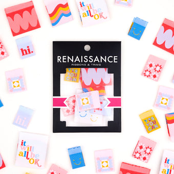 Renaissance - Woven Sew-In Labels - Playful Multipack (pack of 8)