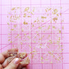 Feral Notions - Charm Square 5" Golden Quilting Ruler