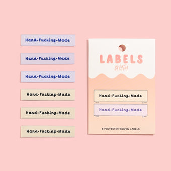 Kylie and the Machine (KATM) - Woven Sew-In Labels - Hand-F@!&ing-Made (pack of 6)