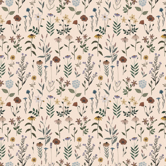 Figo Fabrics - Nature Trail Collection - Garden in Cream - Quilting Cotton Fabric