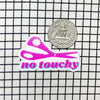 No Touchy! Sewing Scissors Sticker