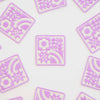 Sarah Hearts - Lavender Quilt Block Iron-On Patch