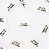 Sarah Hearts - Woven Sew-In Labels - Made by Mom Organic Cotton (pack of 8)