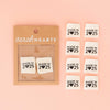 Woven Sew-In Labels - Made in 2025 Organic Cotton (pack of 8)