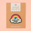 Sarah Hearts - Made with Magic Rainbow Iron-On Patch