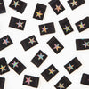 Woven Sew-In Labels - Metallic Rainbow Star (pack of 8)