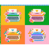 Ruby Star Society - Best Day Ever Collection - Typewriter 36" Panel in Multi - quilting cotton sewing fabric
