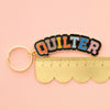 Sarah Hearts - Quilter Enamel Keychain