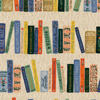 Rifle Paper Co. - Curio Collection - Book Club CANVAS in Natural Unbleached Metallic