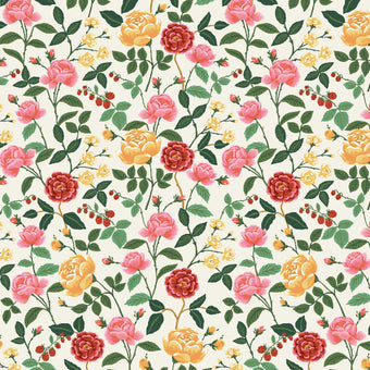 Rifle Paper Co. - English Rose Collection - Roses in Cream - Quilting Cotton Fabric