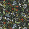 Rifle Paper Co. - English Rose Collection - Juniper Forest in Black - Quilting Cotton Fabric