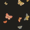 Rifle Paper Co. - English Rose Collection - Butterfly House CANVAS in Black Metallic - cotton linen blend canvas fabric