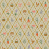 Rifle Paper Co. - Easter Collection - Lattice CANVAS in Mint Metallic - cotton / linen blend fabric