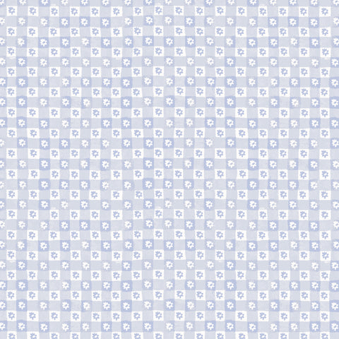 Rifle Paper Co. - Easter Collection - Daisy Gingham in Blue - Quilting Cotton Fabric