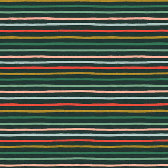 Festive Stripe in Evergreen Metallic