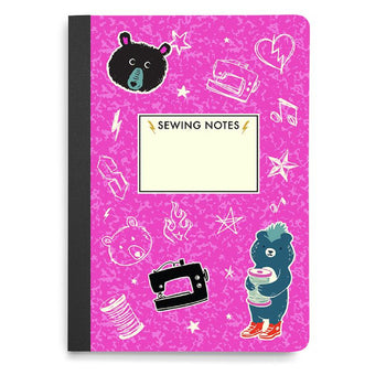 Teddy and the Bears "Sewing Notes" Notebook