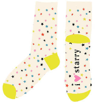 Ruby Star Society - I Love Starry Socks in Multi