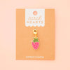 Sarah Hearts - Strawberry Zipper Charm